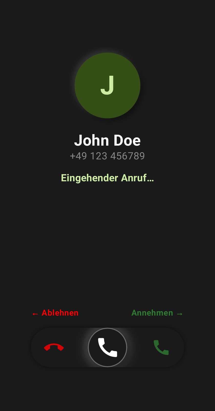 Lechs Dialer & Shield - Anrufbildschirm (In-Call)