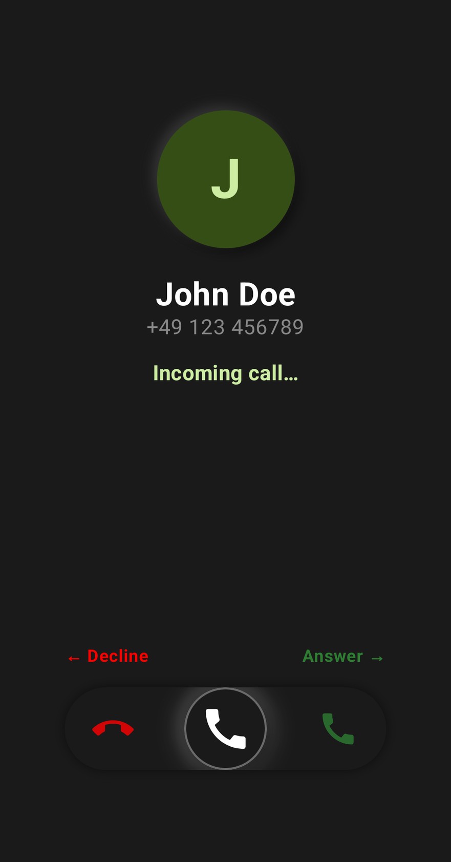 Lechs Dialer & Shield - Anrufbildschirm (In-Call)